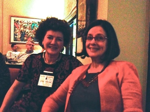 California attendee Jacqueline Witter and CSNO member Betsy Stout share a laugh